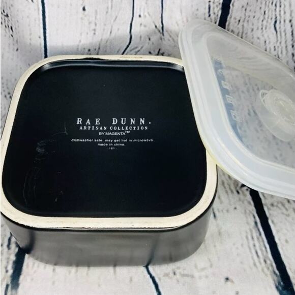 Copied - Rae Dunn portable food container with lid. Says Yum on front. - Picture 2 of 3